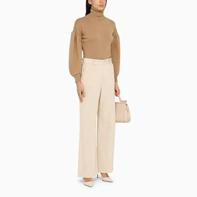 Max Mara Camel wool turtleneck sweater 3