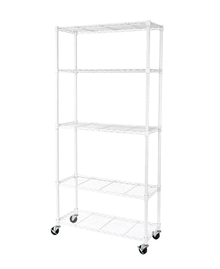 Seville Classics UltraDurable 5-Tier NSF Steel Wire Shelving System 11