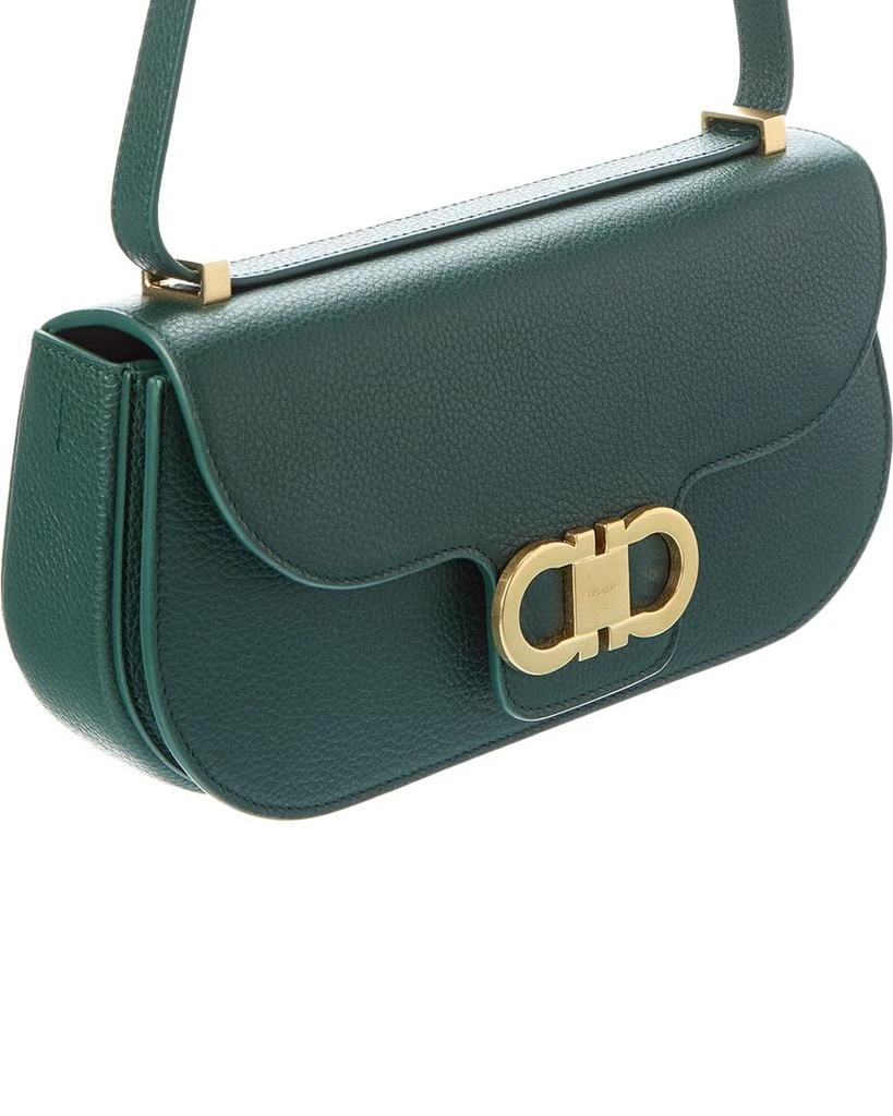 Salvatore Ferragamo Ferragamo Gancini Double Leather Shoulder Bag 3