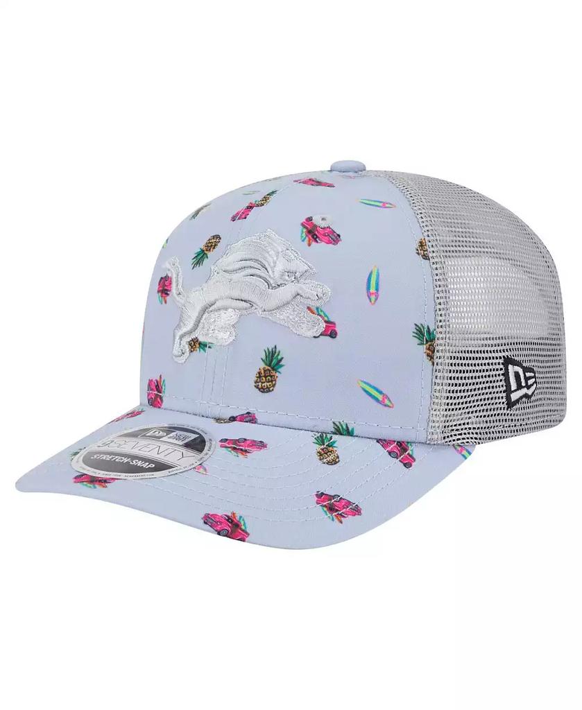 New Era Men's Light Blue Detroit Lions Adventure Surfboard 9SEVENTY Adjustable Hat