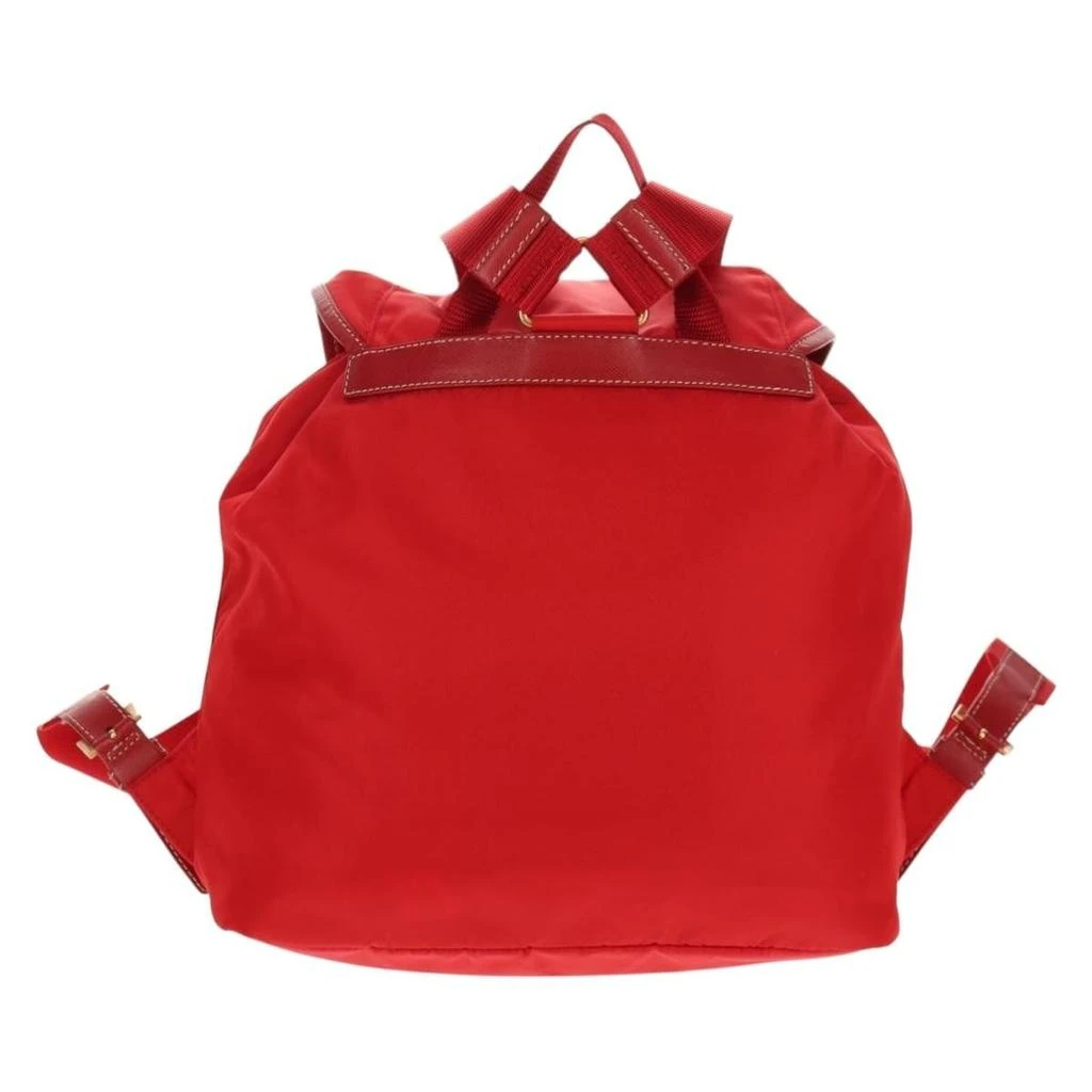 Prada Vela Double Front Pocket Backpack Tessuto With Saffiano Leather Nylon Backpack Bag (Pre-Owned) 2