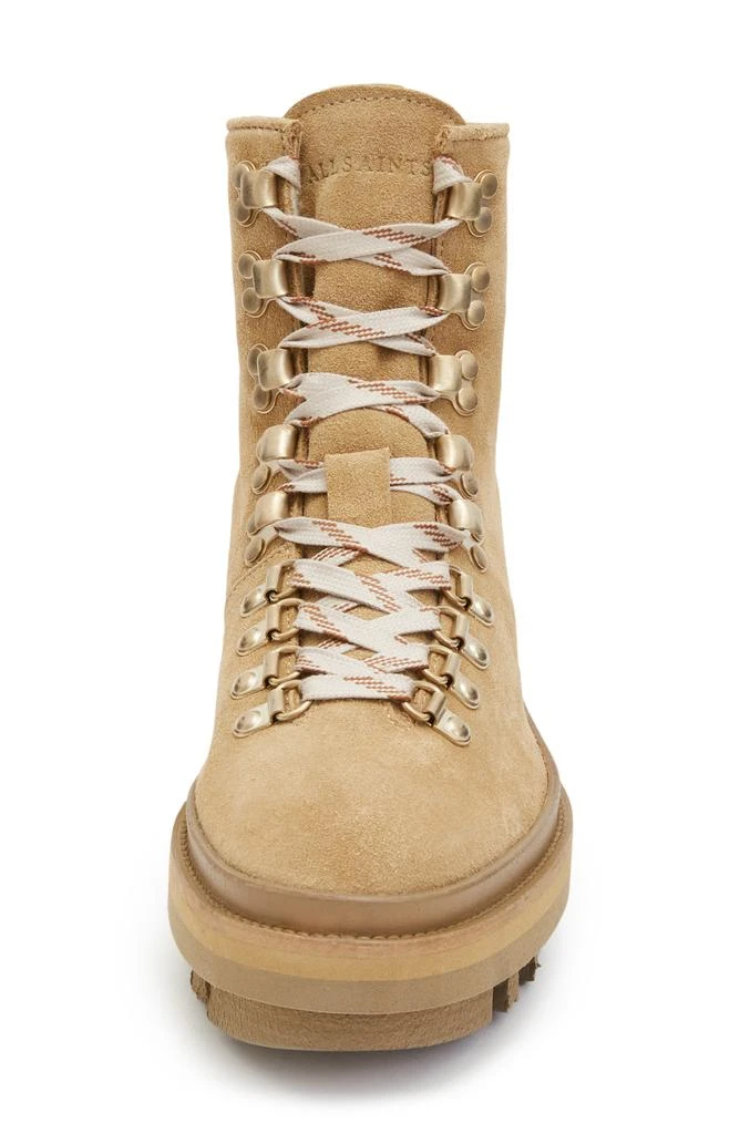 ALL SAINTS Wanda Genuine Shearling Lug Sole Combat Boot 4