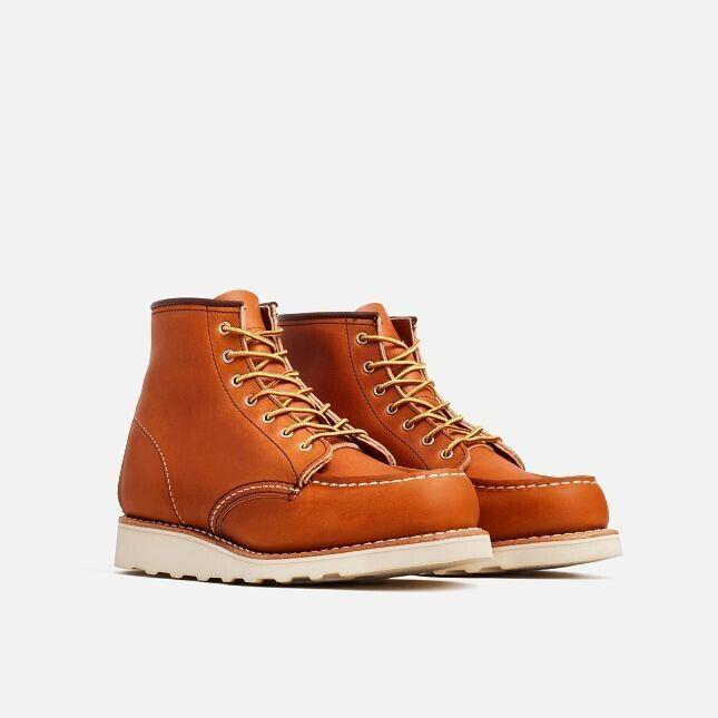 Red Wing Red Wing Heritage Classic 3375 Women's Brown Leather Moc Toe 6-Inch Ankle Boots