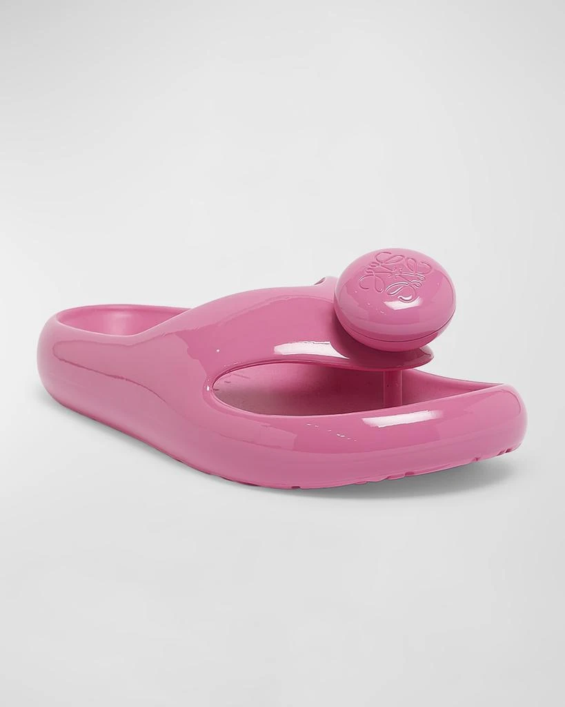 Loewe Pebble Foam Toe-Post Slide Sandals 3