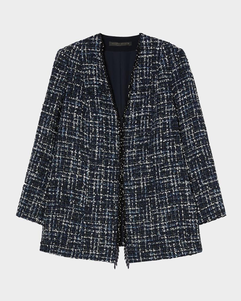 Marina Rinaldi Plus Size Tattico Bead-Trim Tweed Jacket