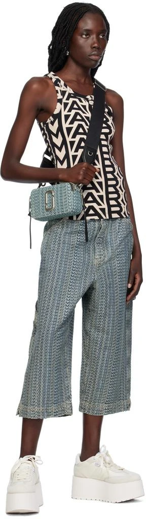 Marc Jacobs Blue 'The Washed Monogram' Denim Shorts 4