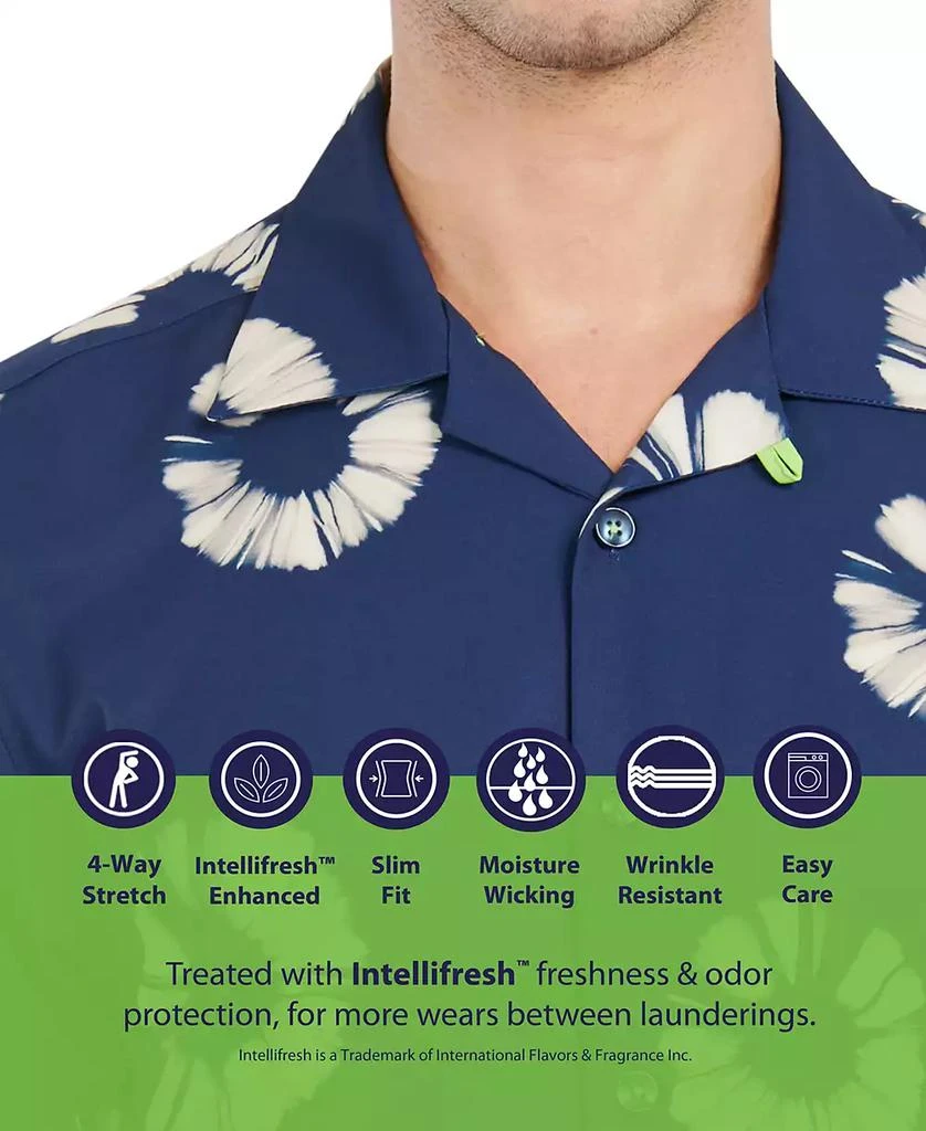 Society of Threads Men's Slim-Fit Non-Iron Performance Stretch Floral-Print Camp Shirt 4