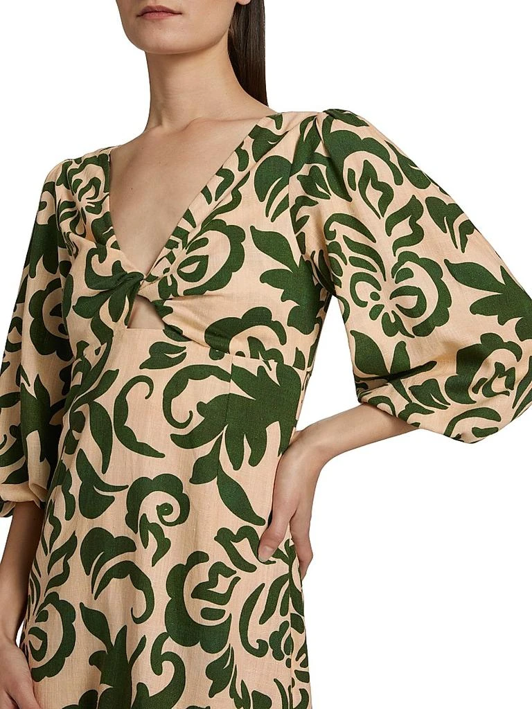 MISA Willa Printed Keyhole Minidress 6