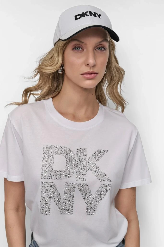 DKNY EMBELLISHED LOGO TEE 4
