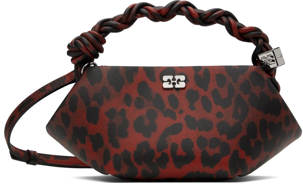 Ganni Red Leopard Mini GANNI Bou Bag 1