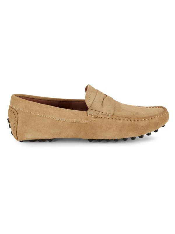 Massimo Matteo Suede Driving Penny Loafers 1