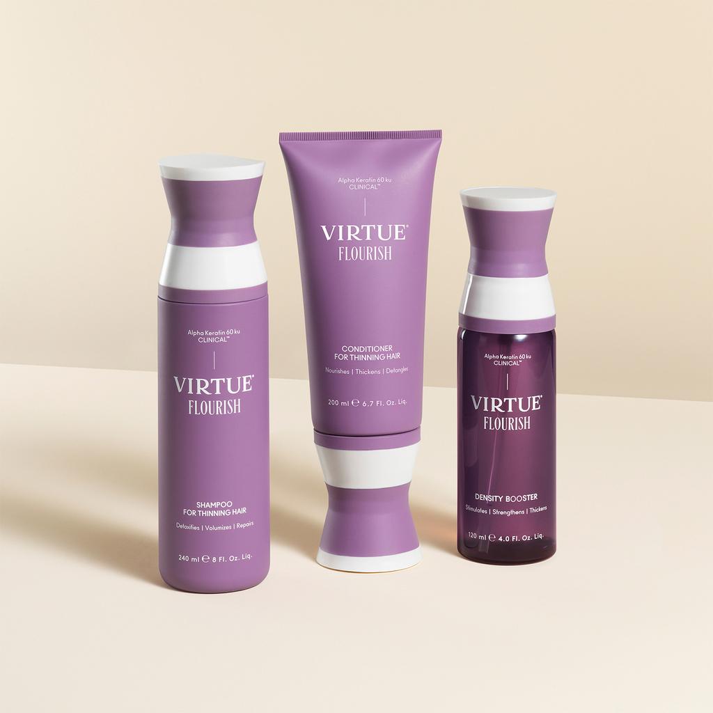 VIRTUE VIRTUE Flourish Nightly Intensive Hair Rejuvenation Treatment Hair Kit 3 piece