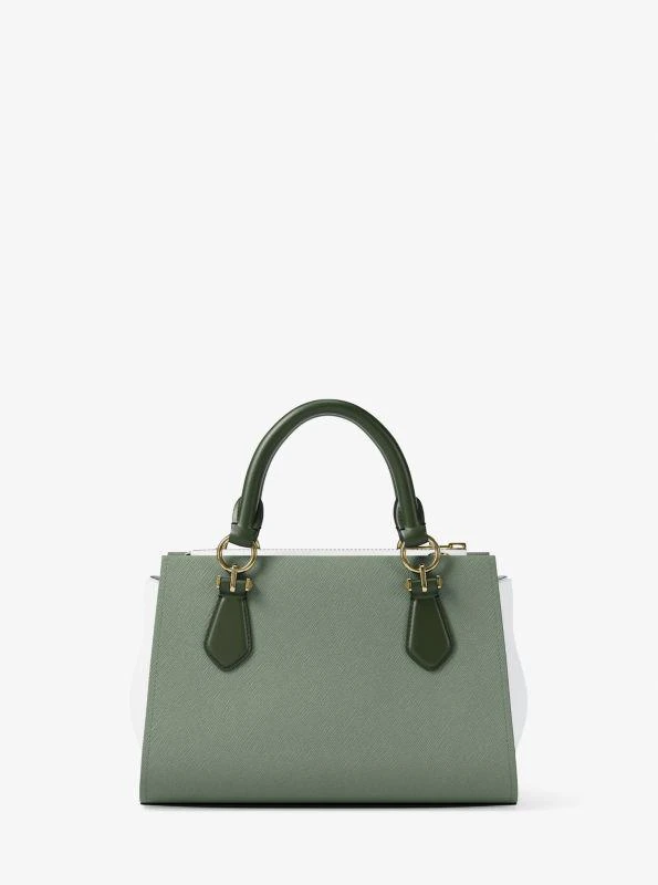 Michael Kors Marilyn Small Color-Block Saffiano Leather Messenger Bag 3