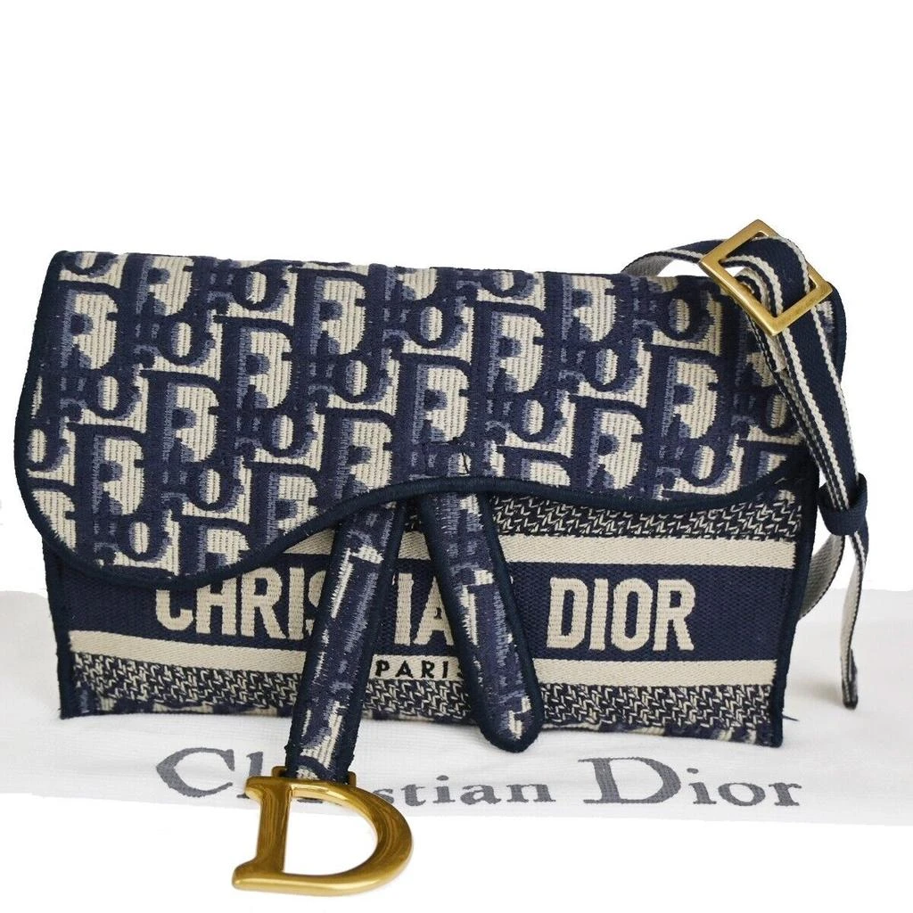 Dior Dior Oblique  Canvas Shoulder Bag (Pre-Owned) 1