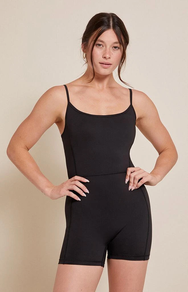 PAC 1980 PAC WHISPER Active Black Speedwalker Short Onesie 1
