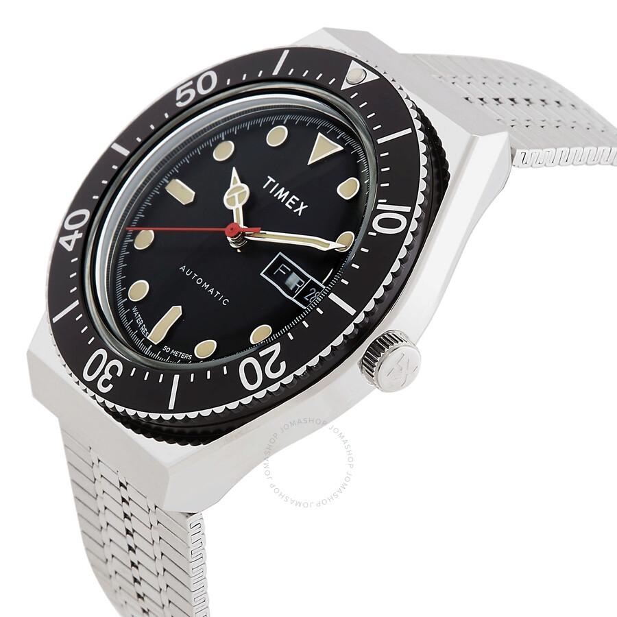 Timex M79 Automatic Black Dial Watch TW2U78300V3