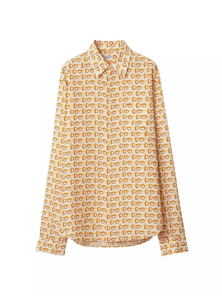 Burberry Printed Silk Blouse 1