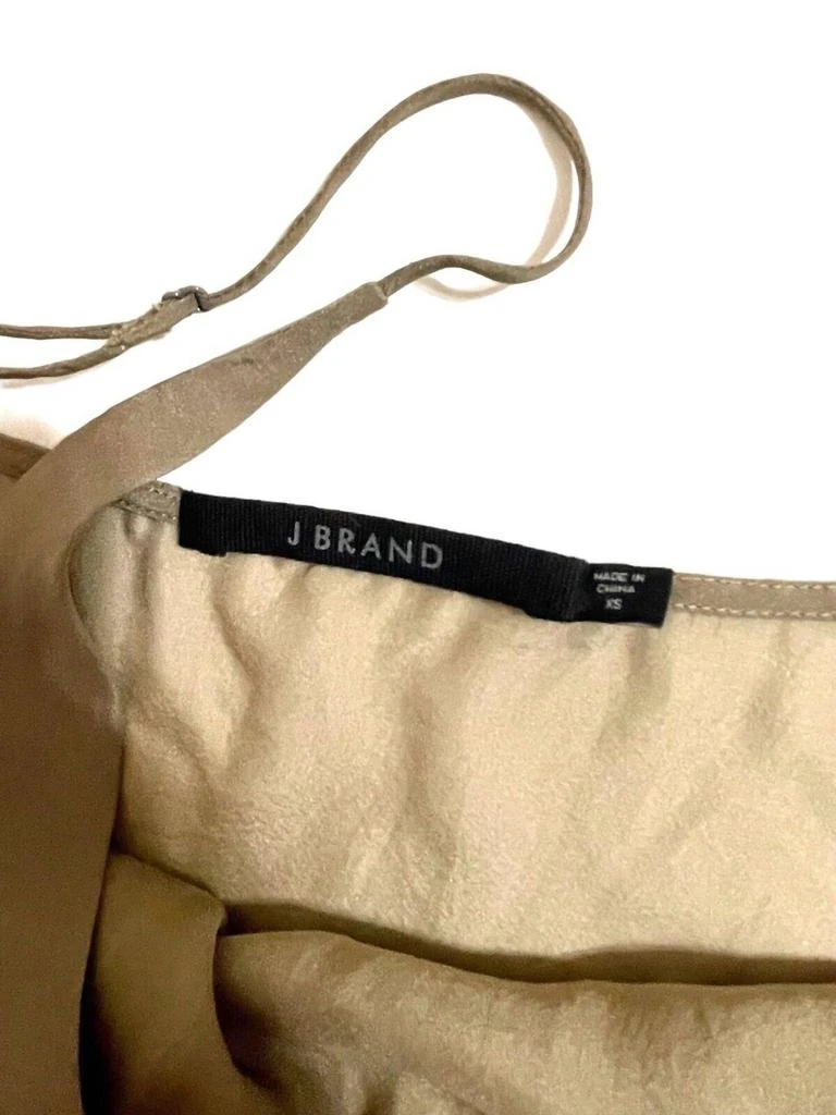 J Brand J Brand - Lucy Silk Cami Taupe Lalia V Neck Strappy Tank Top 5