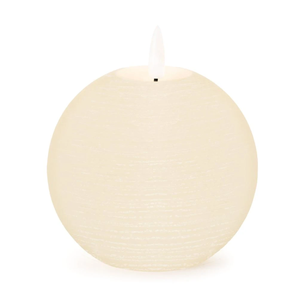 Melrose International FIA Wick Ivory Round Candle (Set of 2) - Beige
