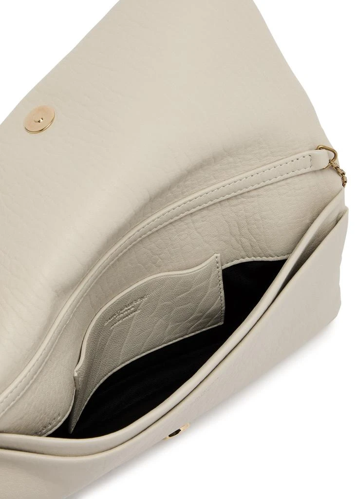 Yves Saint Laurent Calypso mini grained leather wallet-on-chain 4