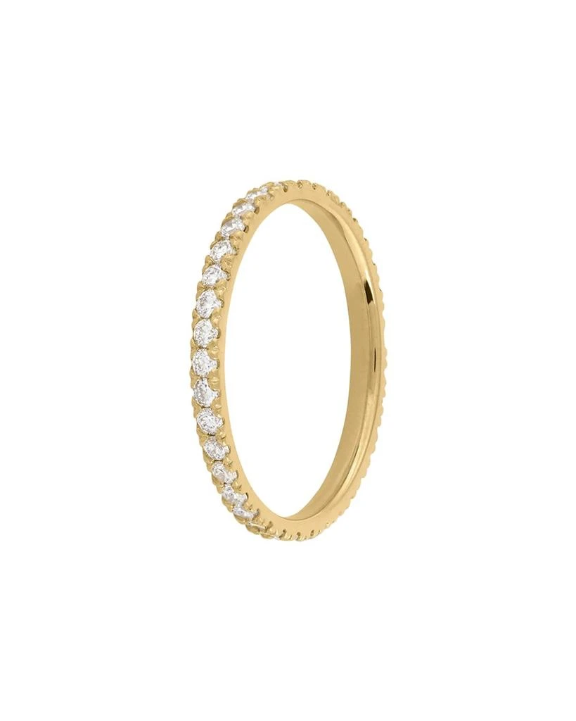 Diana M Jewels 18kt yellow gold lab ground round diamond eternity band weighing 1.15cts tw set in a shared prong setting