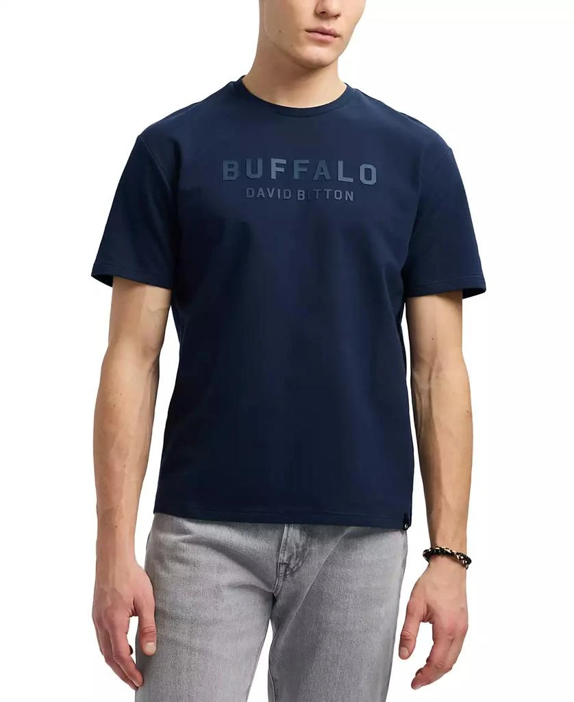 BUFFALO David Bitton Men
s Tomba Short Sleeve Crewneck Raised Logo Graphic T-Shirt 4