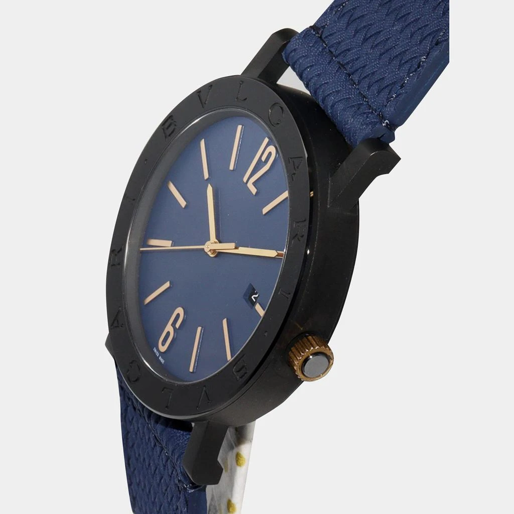 BVLGARI Bvlgari Blue Stainless Steel Bvlgari Bvlgari BB41S Automatic Men's Wristwatch 41 mm 2