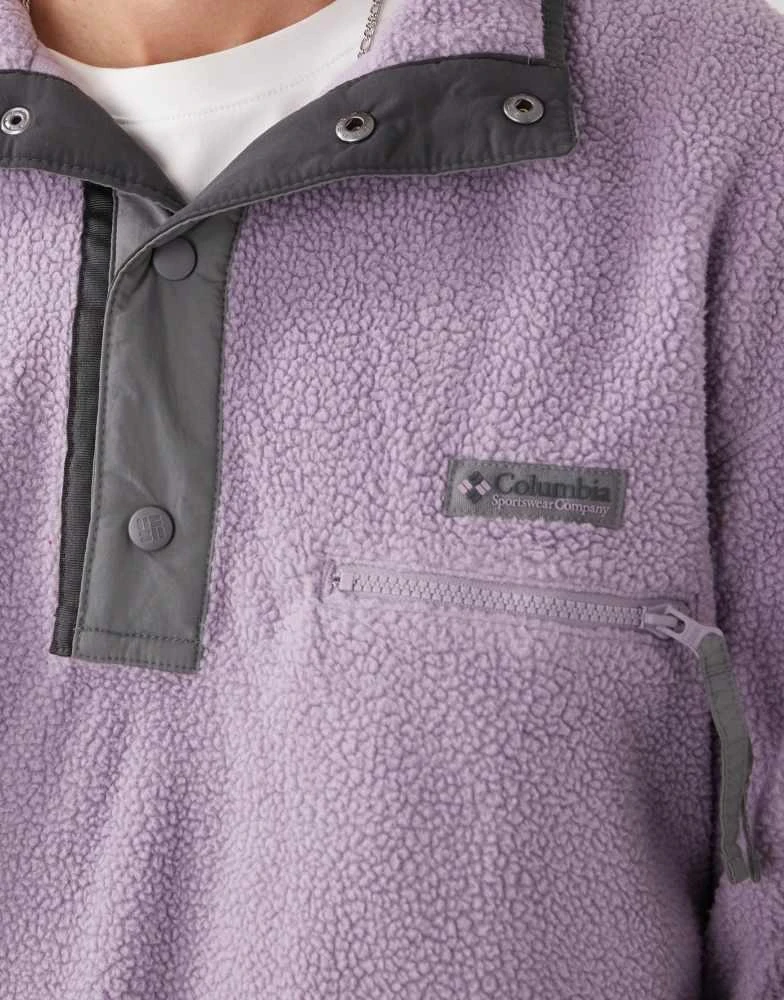 Columbia Columbia Helvetia II half snap fleece in purple 4