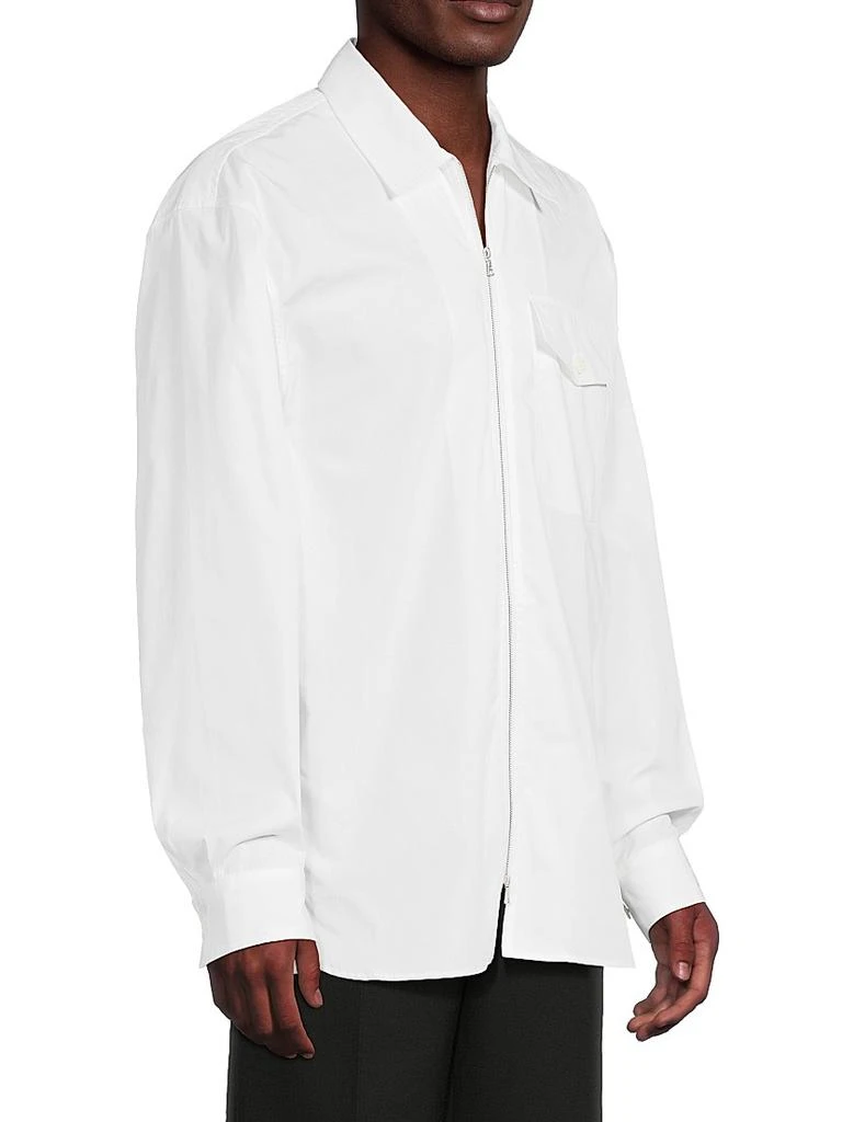 Dries Van Noten Zip-Front Cotton Shirt 4