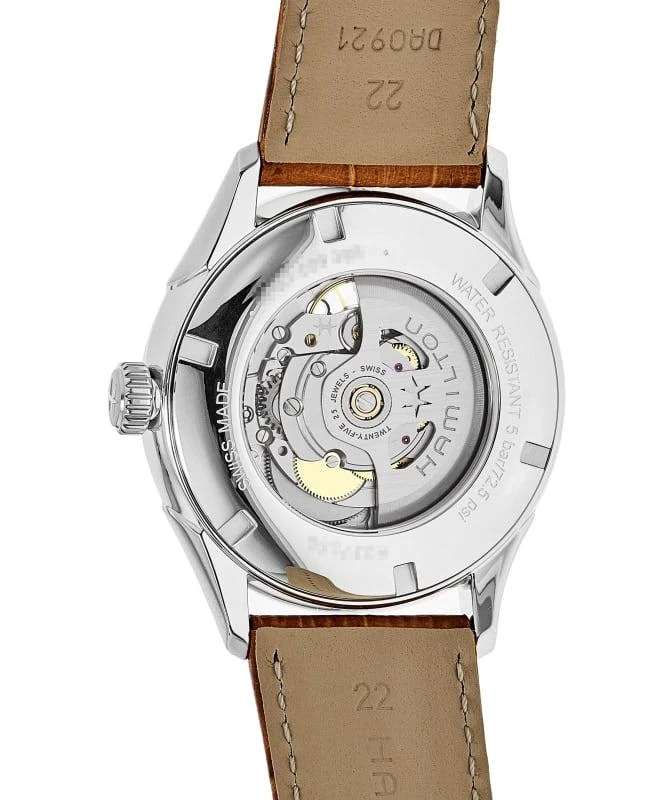 Hamilton Hamilton Jazzmaster Open Heart Automatic Blue Dial Leather Strap Men's Watch H32705541 2