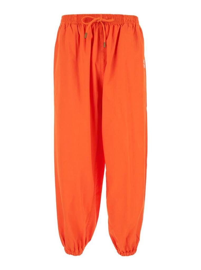Cultura Orange Jogger Pants With Logo Detail In Jersey Man 1