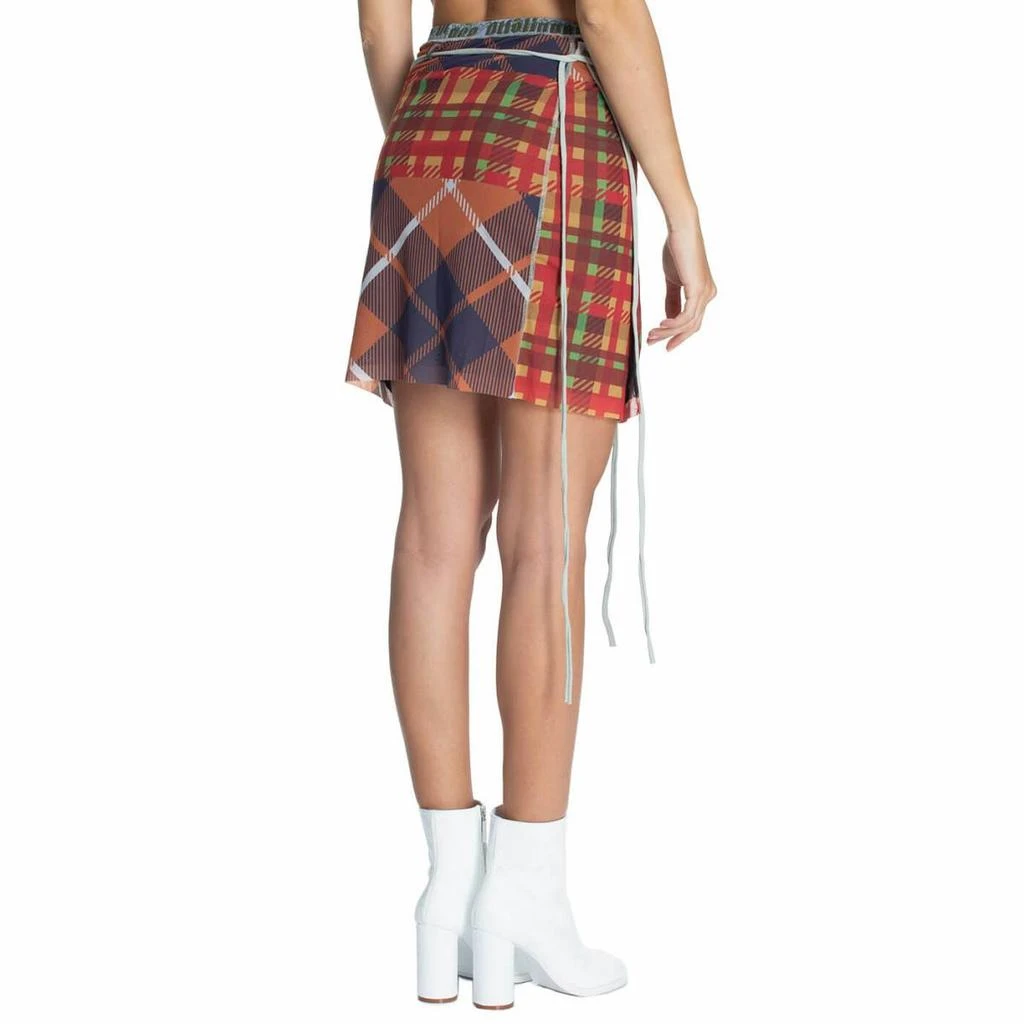 Ottolinger Mesh tartan mini skirt 3