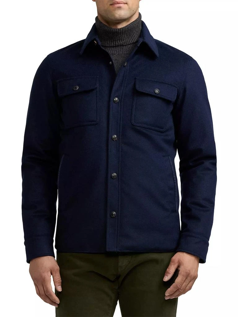 Ralph Lauren Everett Melton Wool-Blend Shirt Jacket 3