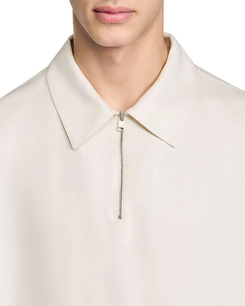 Sandro Quarter Zip Polo Shirt 5