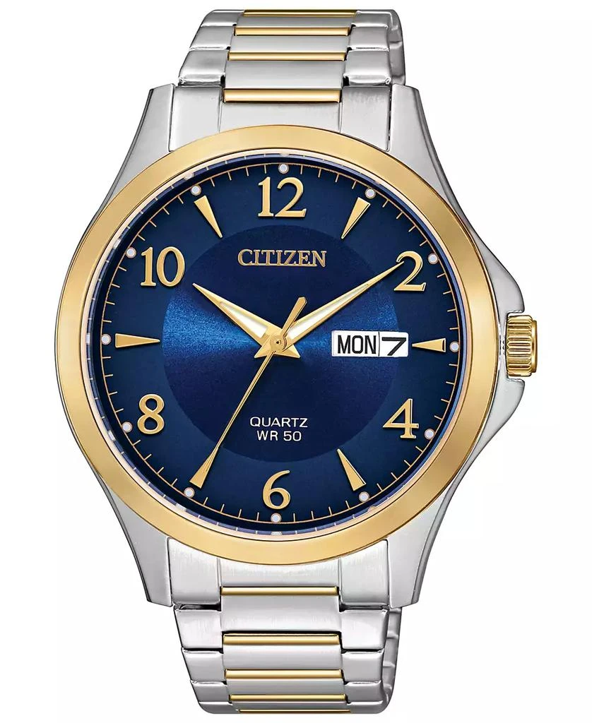 Citizen Men
s Quartz Two-Tone Stainless Steel Bracelet Watch 41mm 1