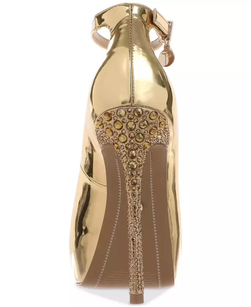 Thalia Sodi Women's Libbie Embellished Ankle-Strap Platform Dress Pumps 3