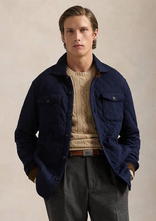 Ralph Lauren Ralph Lauren Quilted Double Knit Jersey Overshirt