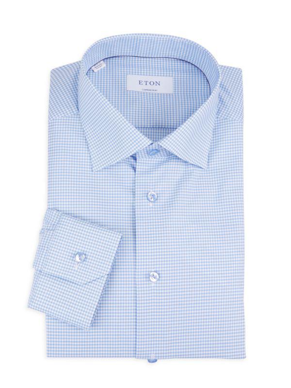 Eton Mini Check Dress Shirt