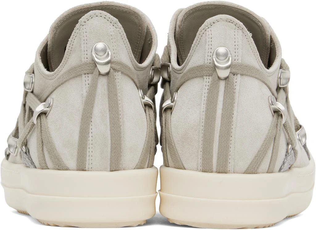 Rick Owens Gray Hollywood Megalace Low Sneakers 2