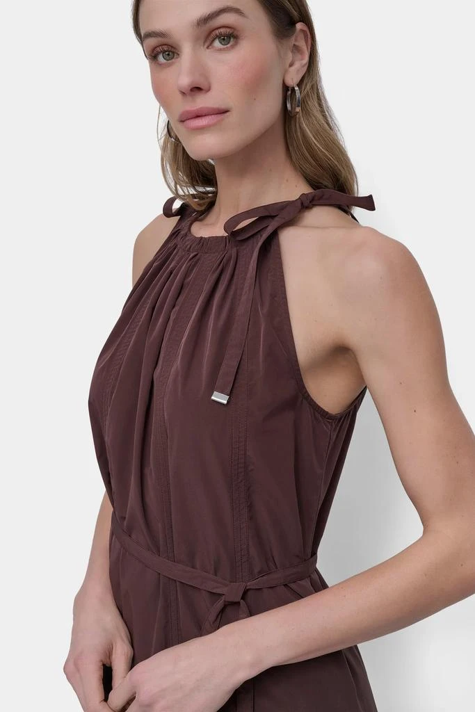DKNY FIT & FLARE HALTER MAXI DRESS 6