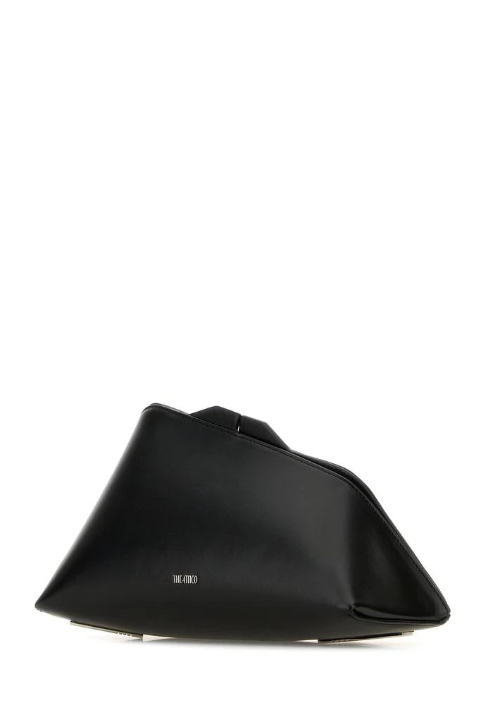 The Attico Black leather 8.30 PM clutch 2