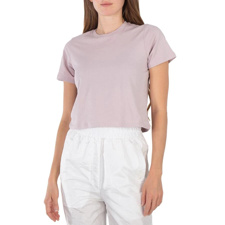 Tibi Tibi Ladies Wheat Cotton Cropped T-Shirt, Size Medium 1