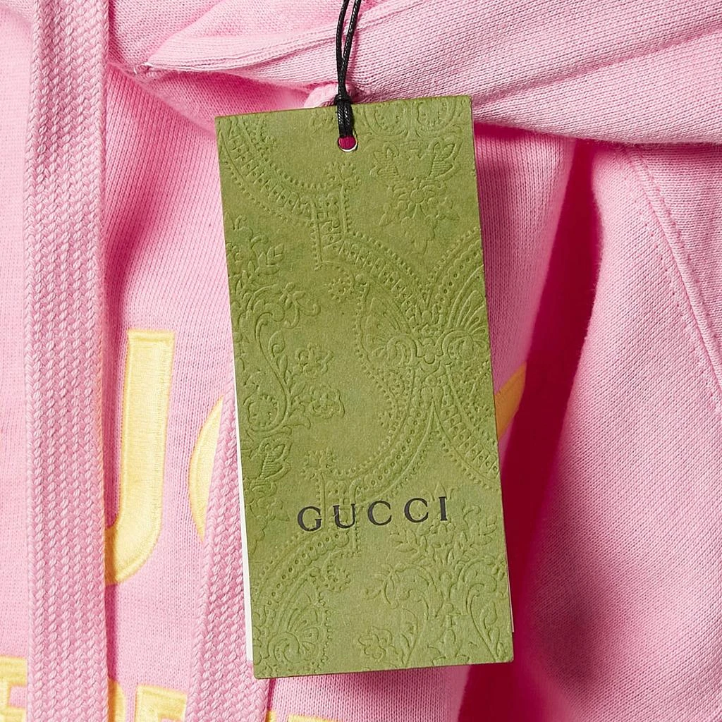 Gucci Gucci Pink Embroidered Cotton Sweatshirt Hoodie XS 7