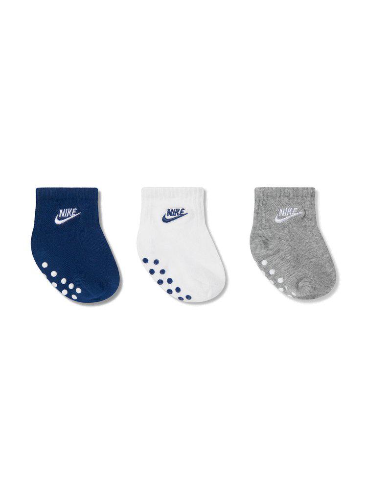 NIKE Nike Kids 3-Pair Toddler Gripper Ankle Socks