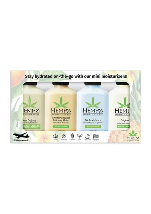 Hempz Everyday Minis Four Pack Moisturizing Lotion Set   30 Value 1