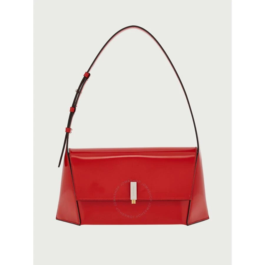 Salvatore Ferragamo Red Geometric Shoulder Bag (M) 1