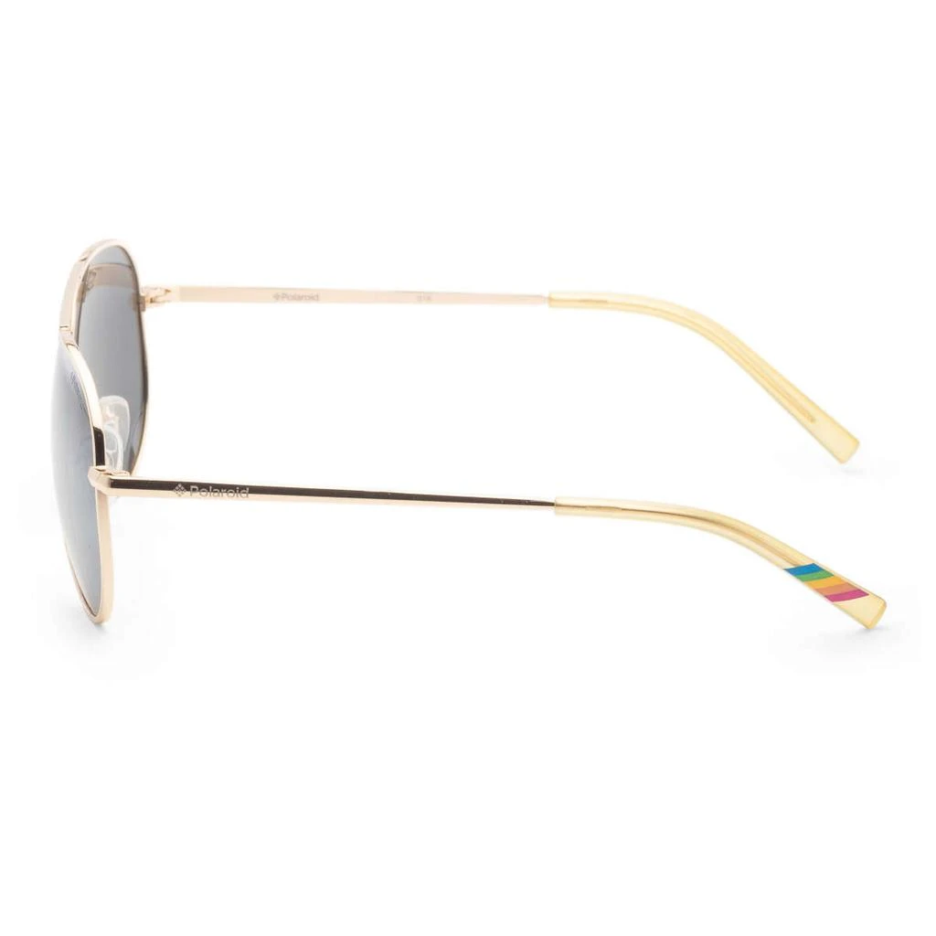 Polaroid Polaroid Unisex Gold Aviator Polarized Sunglasses 2