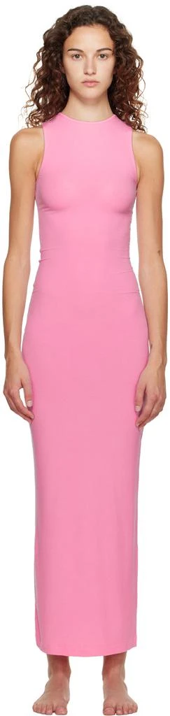 SKIMS Pink Soft Lounge Maxi Dress 1