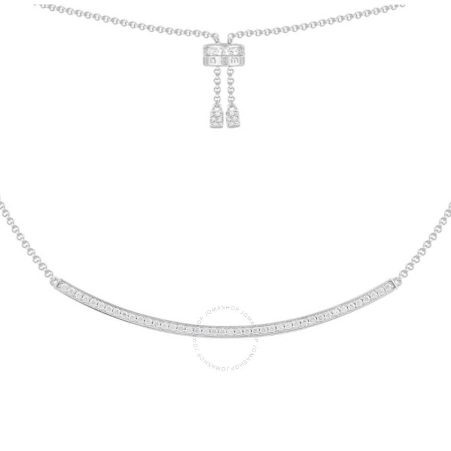 apm Monaco Adjustable Dainty Pave Necklace