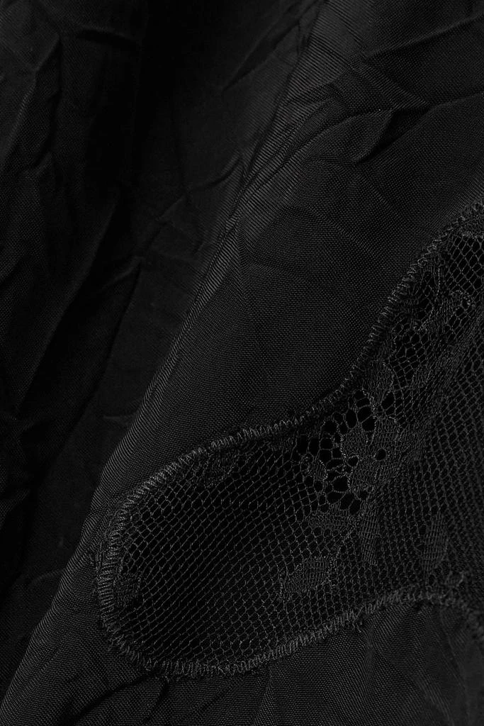 GAUCHERE Lace-trimmed crinkled crepe de chine camisole 4